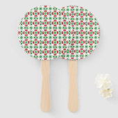 Schattigee eigenzinnige Cabincore minimalistische  Handwaaier (Voorkant en achterkant)