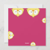 Schattigee eigenzinnige Happy Easter Uw gekke kipp Feestdagenkaart (Achterkant)