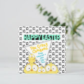 Schattigee eigenzinnige "Happy Easter You Crazy Ch Feestdagenkaart (Staand voorkant)