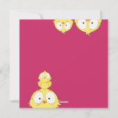 Schattigee eigenzinnige "Happy Easter You Crazy Ch Feestdagenkaart (Achterkant)