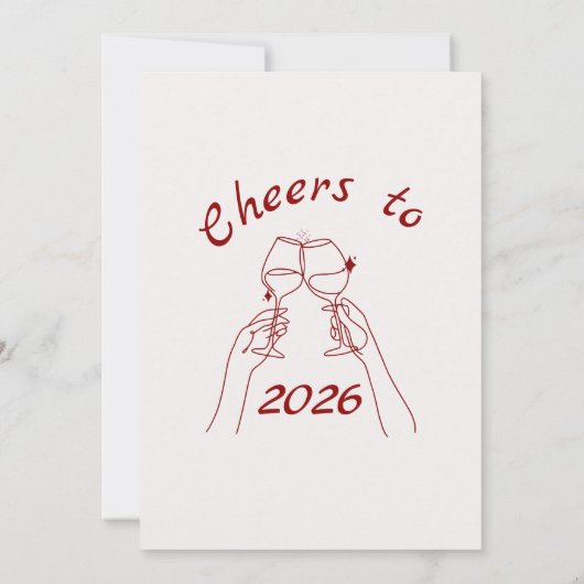 Schattigee eigenzinnige oudejaarsfeest doodle kaart (Achterkant)