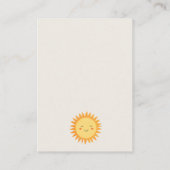 Schattigee Elegante Boho Floral Sun Boeken voor Ba Informatiekaartje (Achterkant)