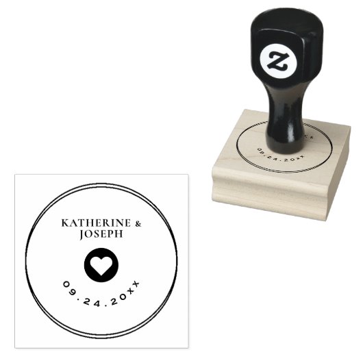 SCHATTIGEE & ELEGANTE BRUILOFT RETOURADRES RUBBER  RUBBERSTEMPEL (Gestempeld)