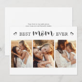 Schattigee Elegante Foto Collage Moederdag Kaart (Voorkant / Achterkant)