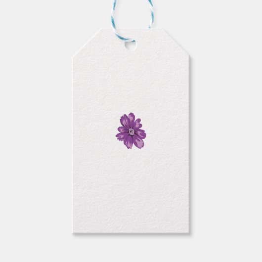 Schattigee & Elegante Gift Labels | Bloemen en fru Cadeaulabel (Voorkant)