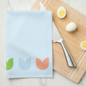 Schattigee, elegante kleurrijke lentetulpenbloemen theedoek (Quarter Fold)