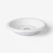 Schattigee Elegante Moderne Minimalistische Ronde  Papieren Kommen (Gebogen)