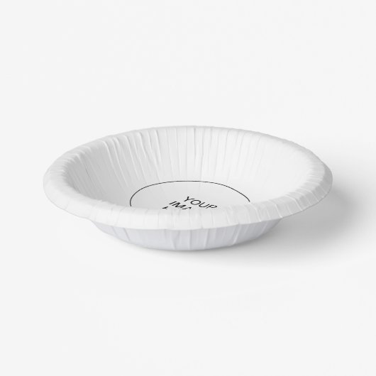 Schattigee Elegante Moderne Minimalistische Ronde  Papieren Kommen (Gebogen)