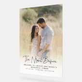 Schattigee Elegante Repetitie Diner Foto Welkom Te Acryl Bord (Hoek)