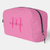 Schattigee Elegante Roze Kalligrafie Script Naam S Toilettasje (Rechterhoek)