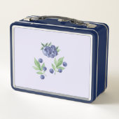 Schattigee Elegante Waterverf Blueberry Fruit Mono (Achterkant)