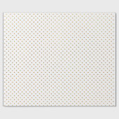 Schattigee elegante witgouden glitter kleine polka cadeaupapier (Vlak)