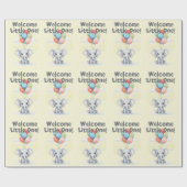 Schattigee Elephant Baby shower Wrapping Paper She Cadeaupapier (Vlak)
