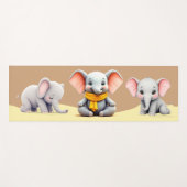 Schattigee Elephant Flow Yoga Mat (Voorkant (horizontaal))