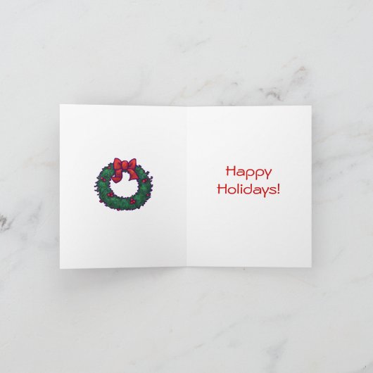 Schattigee Elephant Holiday Kaart (Binnen)