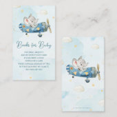 Schattigee Elephant Plane Adventure Boeken voor Ba Informatiekaartje (Voorkant / Achterkant)