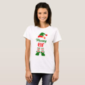 Schattigee Elf Familie Kerstmis Matching T-shirt (Voorkant volledig)