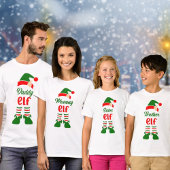 Schattigee Elf Familie Kerstmis Matching T-shirt
