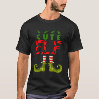 Schattigee Elf Grappige Groep Matching Familie Pyj T-shirt