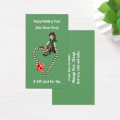 Schattigee Elf Hart Kerstvakantie Gift Kaart Label (Bureau)
