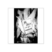 Schattigee Elf Leesboek Eigendom Naam Stamp Rubberstempel (Afrduk)