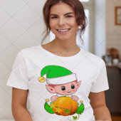Schattigee Elf & Pumpkin Herfst Seizoen T-shirt