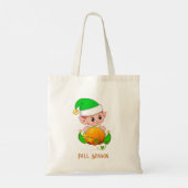 Schattigee Elf & Pumpkin Herfst Seizoen Tote Bag (Achterkant)