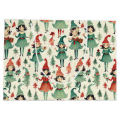 Schattigee  Elfen Kerst Seizoen Groot Cadeauzakje (Achterkant)