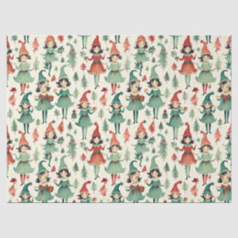 Schattigee  Elfen Kerst Seizoen Tissuepapier