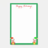 Schattigee elfen op wit post-it® notes (Voorkant)