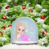 Schattigee Elffee met Daisy Flower Snow Wereldbol Sneeuwbol (Kerstmis)
