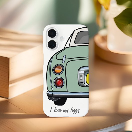 Schattigee Emerald Green Figaro Naam van de auto F Case-Mate iPhone Case