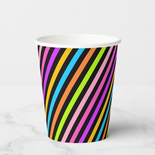 Schattigee Emoji Girl's Verjaardagsfeestje Paper C Papieren Bekers (Achterkant)