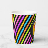 Schattigee Emoji Girl's Verjaardagsfeestje Paper C Papieren Bekers (Rechts)