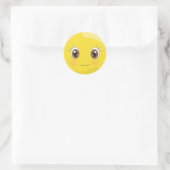Schattigee emoji met wimpers Stickers (Tas)