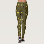 "Schattigee Emoji Pattern Emotion Faces" Leggings (Achterkant)