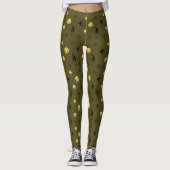 "Schattigee Emoji Pattern Emotion Faces" Leggings (Voorkant)