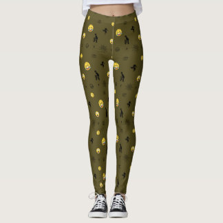 "Schattigee Emoji Pattern Emotion Faces" Leggings