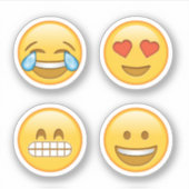 Schattigee Emoji Stickers Harten LOL (Voorkant)