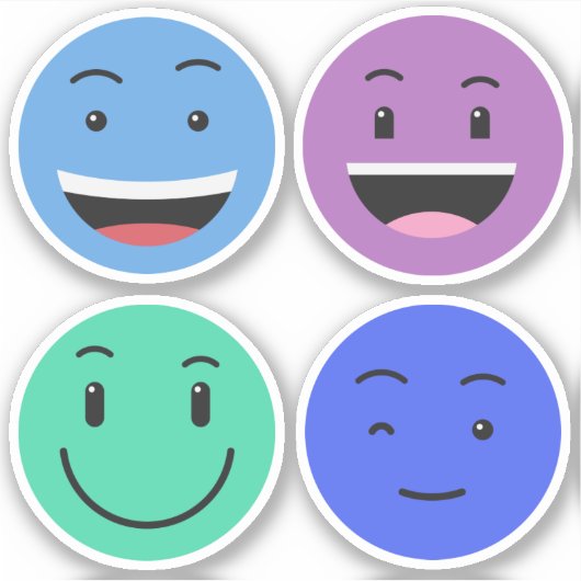 Schattigee Emoticons stickers (Voorkant)
