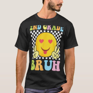 Schattigee emotie Gezicht Happy Student Back Schoo T-shirt
