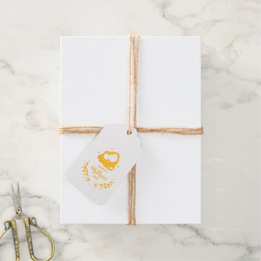 Schattigee Emotional Moederdag Tender Knuffel Cadeaulabels (Met Koord)