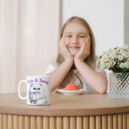 Schattigee en brutale kat koffiemok