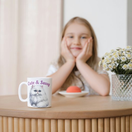 Schattigee en brutale kat koffiemok