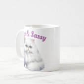 Schattigee en brutale kat koffiemok (Voorkant links)