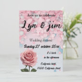 Schattigee en coole bruiloft kaart (Staand voorkant)