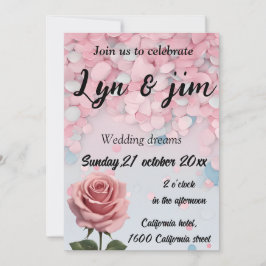 Schattigee en coole bruiloft kaart