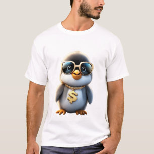 Schattigee en coole pluizige pinguïn t-shirt