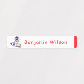Schattigee en eenvoudige astronaut aangepaste Kind Labels (Design 2)