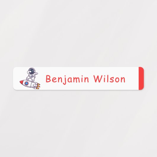 Schattigee en eenvoudige astronaut aangepaste Kind Labels (Design 2)